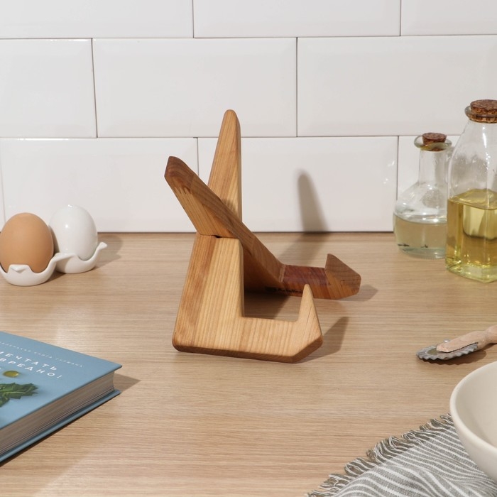 Подставка для книг, планшетов, 16,5×12,5×16,5 см, длина 1 детали 22,5 см, берёза Подставка для книг, планшетов, 16,5×12,5×16,5 см, длина 1 детали 22,5 см, берёза