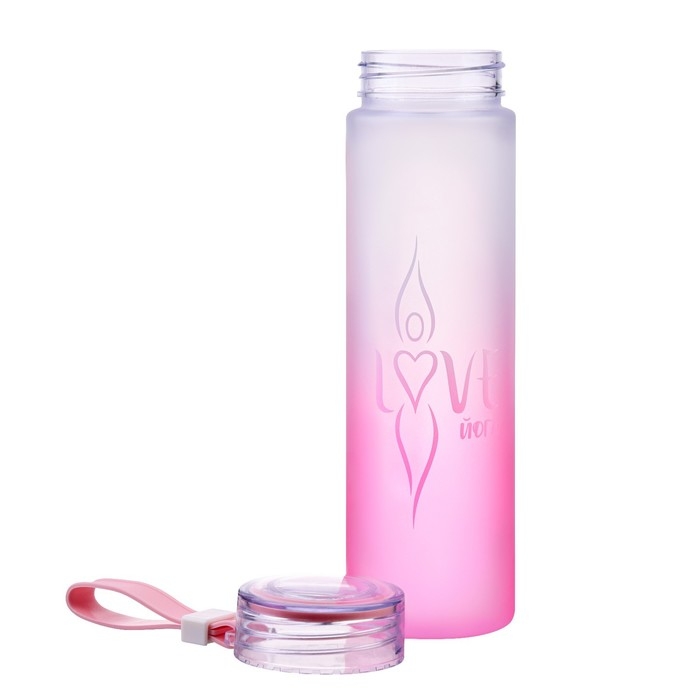 Бутылка для воды, 460 мл,  Бутылка для воды, 460 мл, "Love йога"