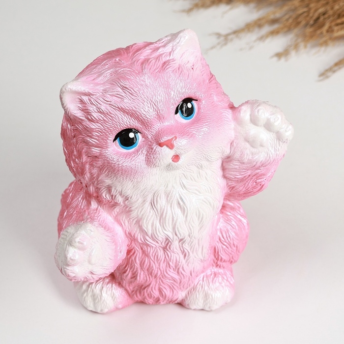 Копилка Копилка "Радостный кот" розовый, 20см