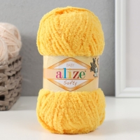 Пряжа "Softy" 100% микрополиэстер 115м/50гр (216 жёлтый) Пряжа "Softy" 100% микрополиэстер 115м/50гр (216 жёлтый)