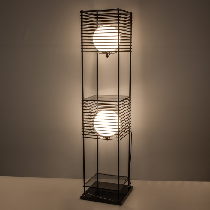 Торшер 19052/2 E27 40Вт черный 32х32х136 см