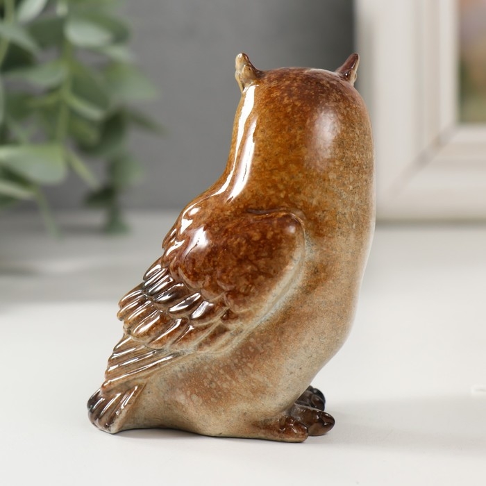 Сувенир полистоун лак Сувенир полистоун лак "Филин" 6,7х5,5х9 см