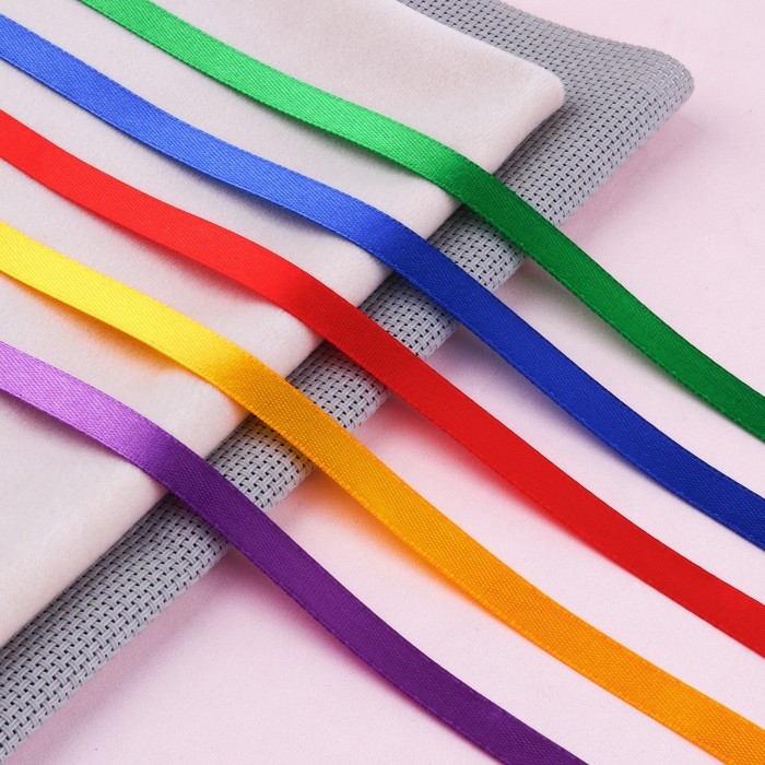 Набор атласных лент «Радуга», 5 шт, размер 1 ленты: 10 мм × 23 ± 1 м Набор атласных лент «Радуга», 5 шт, размер 1 ленты: 10 мм × 23 ± 1 м