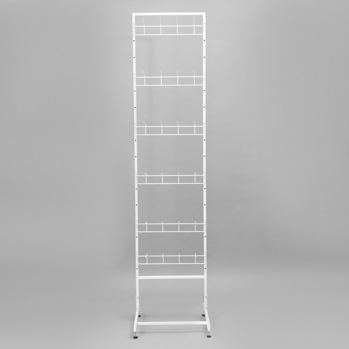 Стойка прикассовая основа 44 см, с 4-штыревой гребенкой, цвет белый Стойка прикассовая основа 44 см, с 4-штыревой гребенкой, цвет белый