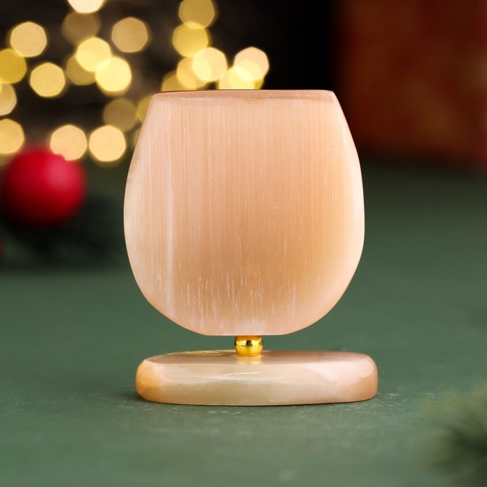 Сувенир символ года Сувенир символ года "Процветания! 2025", подкова на подставке, селенит, 2,7х4,5х6 см 1058