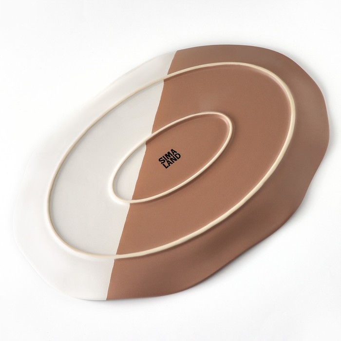 Блюдо керамическое «Монблан», 23 х 34 см