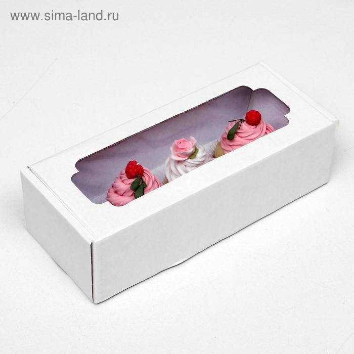 Коробка самосборная, с окном, белая, 32 х 13 х 9 см Коробка самосборная, с окном, белая, 32 х 13 х 9 см