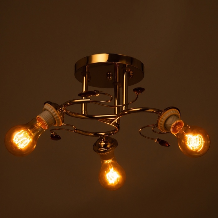 Люстра Люстра "Адайн" 3х40Вт БП Е27 Золото МОДЕЛЬ: 2612371