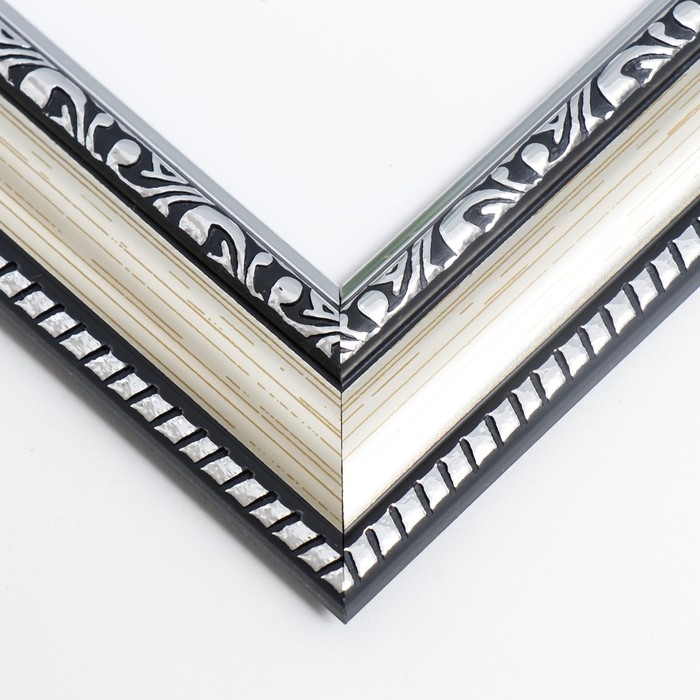 Фоторамка пластик Фоторамка пластик "Gallery" 15х15 см серебро (пластиковый экран)