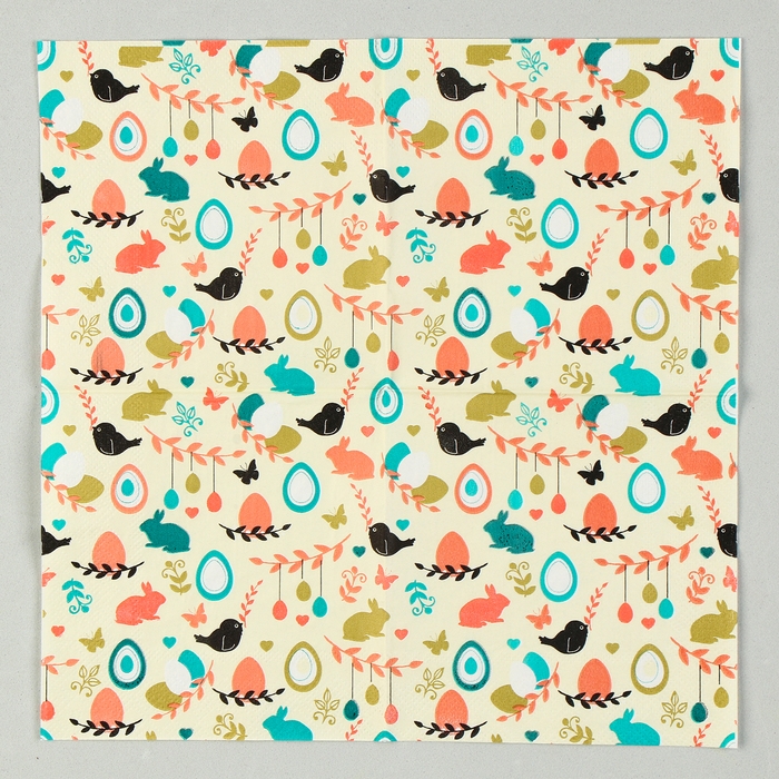 Салфетки бумажные «Пасха» 25х25 см, набор 20 шт. Салфетки бумажные «Пасха» 25х25 см, набор 20 шт.