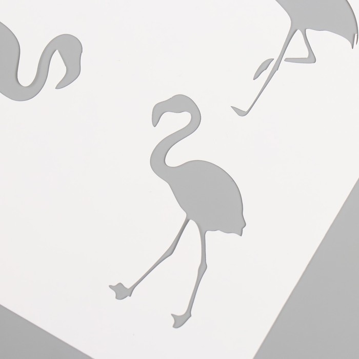 Трафарет пластиковый Трафарет пластиковый "Фламинго", 15х15 см