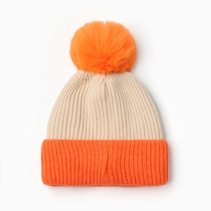 Шапка детская MINAKU, цв.оранжевый, р-р 48-50