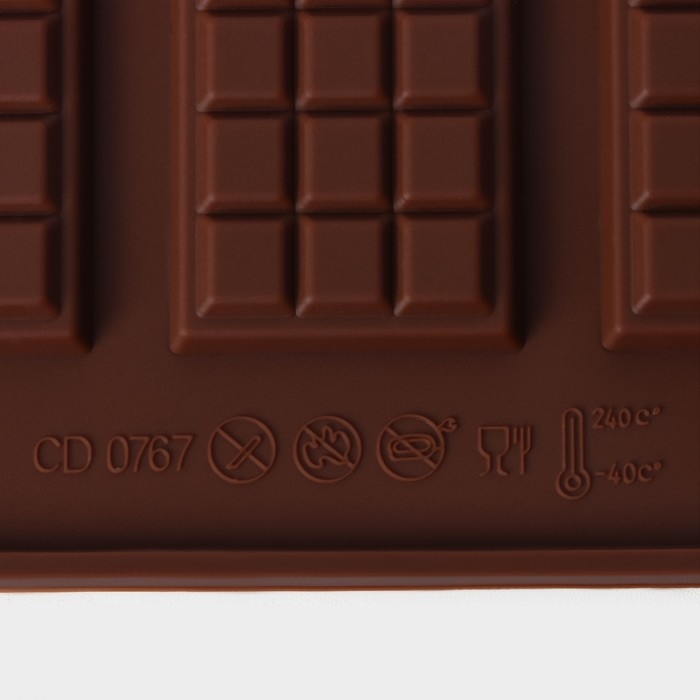 Набор форм для шоколада Доляна, 3 шт, силикон, 21×12 см, цвет МИКС Набор форм для шоколада Доляна, 3 шт, силикон, 21×12 см, цвет МИКС