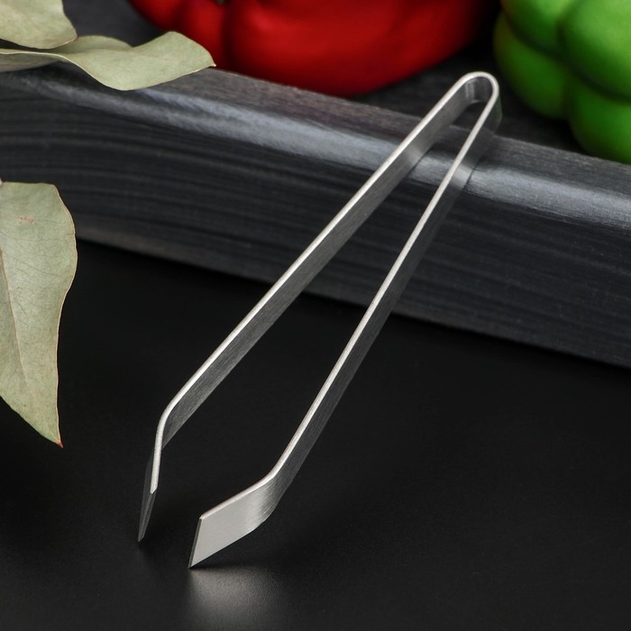 Щипцы - пинцет Доляна «Металлик», для удаления костей, 12 см, нержавеющая сталь, цвет серебристый Щипцы - пинцет Доляна «Металлик», для удаления костей, 12 см, нержавеющая сталь, цвет серебристый