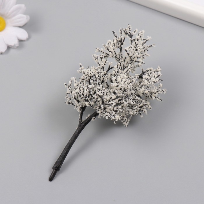Искусственное растение для творчества пластик Искусственное растение для творчества пластик "Снежное дерево" 12 см