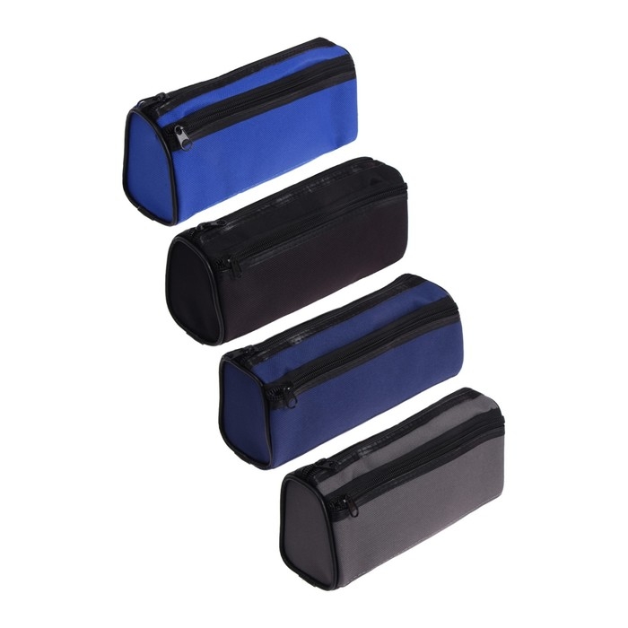 Пенал школьный на молнии Пенал школьный на молнии "Классика", 2 отделения, МИКС