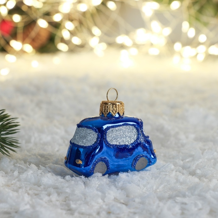 Ёлочная игрушка Ёлочная игрушка "Автобус" 4,6 см,