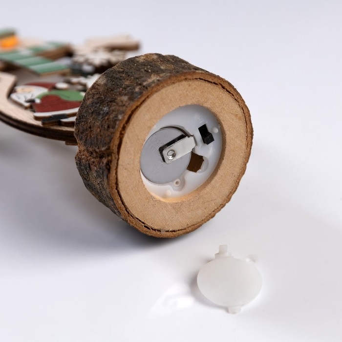 Светодиодная фигура «Снеговик» 12 × 18 × 6 см, дерево, батарейки CR2032х1 (в комплекте), свечение тёплое белое Светодиодная фигура «Снеговик» 12 × 18 × 6 см, дерево, батарейки CR2032х1 (в комплекте), свечение тёплое белое