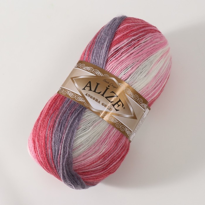 Пряжа Пряжа "Angora Gold Batik" 20% шерсть, 80% акрил 550м/100гр (1602)