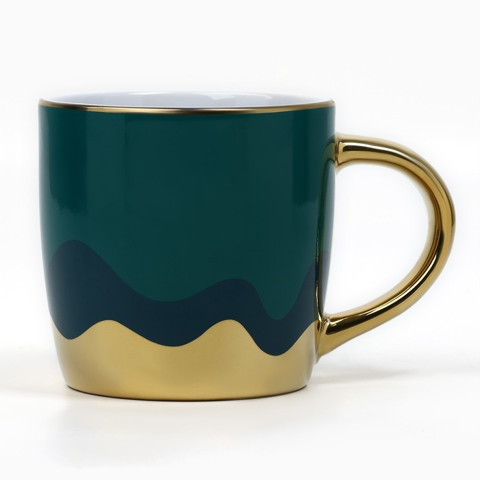 Кружка керамическая «Всё будет хорошо», 300 мл, цвет зелёный Кружка керамическая «Всё будет хорошо», 300 мл, цвет зелёный