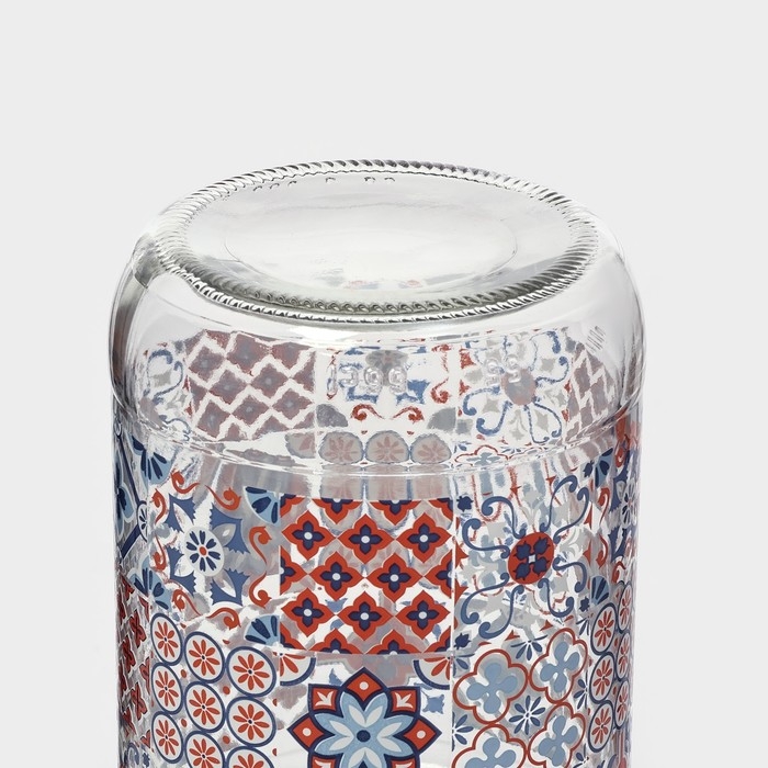 Банка стеклянная для сыпучих продуктов «Мозаика», 660 мл