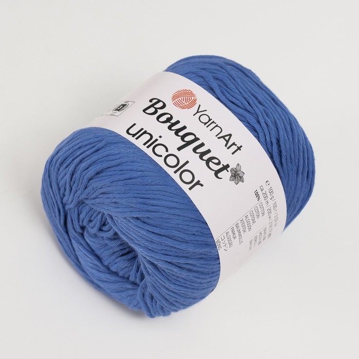 Пряжа Пряжа "Bouquet Unicolor" 100% хлопок 200м/100г (3224 гиацинт)