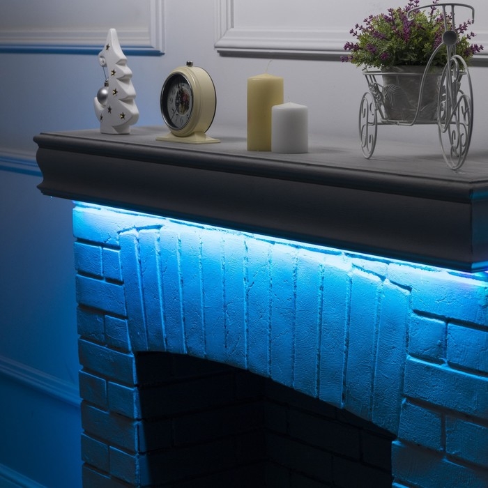 Комплект светодиодной ленты Luazon Lighting 5 м, IP65, SMD2835, 54 LED/м, 12 В, RGB Комплект светодиодной ленты Luazon Lighting 5 м, IP65, SMD2835, 54 LED/м, 12 В, RGB