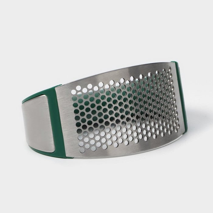 Пресс для чеснока Доляна «Эсмиральда», нержавеющая сталь, цвет зелёный Пресс для чеснока Доляна «Эсмиральда», нержавеющая сталь, цвет зелёный