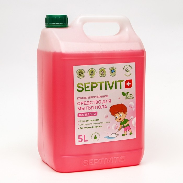 Средство для пола SEPTIVIT  Средство для пола SEPTIVIT "Bubble Gum", 5 л