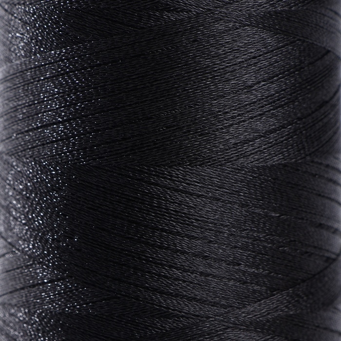 Нить атласная, 120D/2, 700 м, цвет чёрный Нить атласная, 120D/2, 700 м, цвет чёрный
