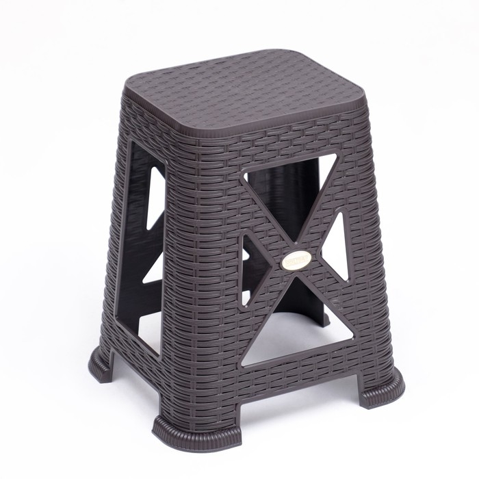 Табурет садовый Табурет садовый "Армхи", 35 х 37,5 х 45,5 см, темно-коричневый