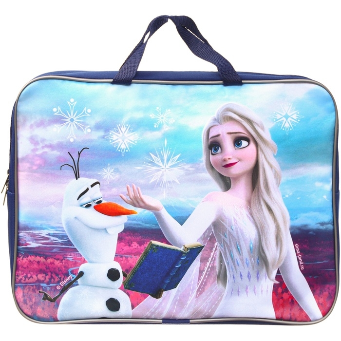 Папка с ручками А4, 35х27х10 см, текстиль, Холодное сердце Папка с ручками А4, 35х27х10 см, текстиль, Холодное сердце