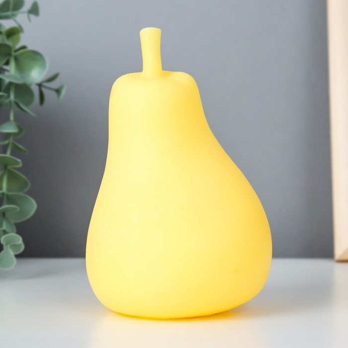 Ночник Ночник "Груша" LED от батареек 3xLR44 желтый 9х9х13 см RISALUX