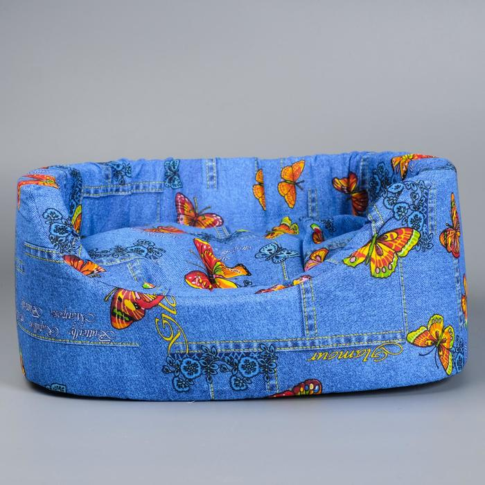 Лежанка №2, с подушкой, 45 х 35 х 16 см  МИКС ЦВЕТОВ Лежанка №2, с подушкой, 45 х 35 х 16 см  МИКС ЦВЕТОВ