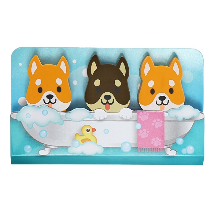 Ластик deVENTE Corgi, набор 3 штуки, 40х27х7мм Ластик deVENTE Corgi, набор 3 штуки, 40х27х7мм