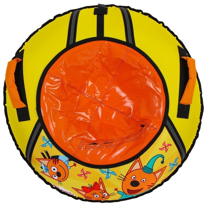 Тюбинг-ватрушка «Три кота», ТБ1-80/ТК, диаметр чехла 85 см, тент/оксфорд Тюбинг-ватрушка «Три кота», ТБ1-80/ТК, диаметр чехла 85 см, тент/оксфорд