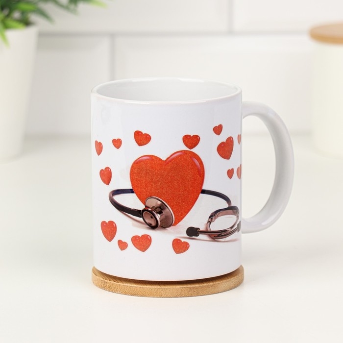 Кружка чайная керамическая «Лучшему доктору в мире! Сердце» Кружка чайная керамическая «Лучшему доктору в мире! Сердце»