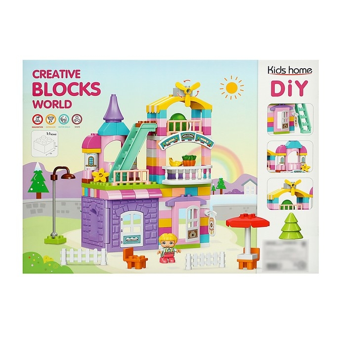 Конструктор &laquo;Чудесный дом&raquo;, 2 варианта сборки, 163 детали