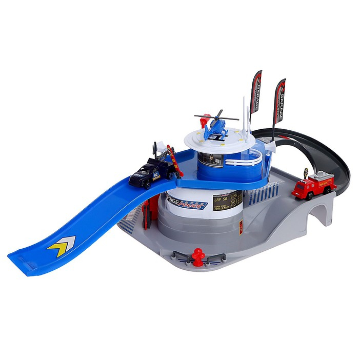 Игровой набор «Полицейский участок», 2 уровня, вертолетная площадка Игровой набор «Полицейский участок», 2 уровня, вертолетная площадка