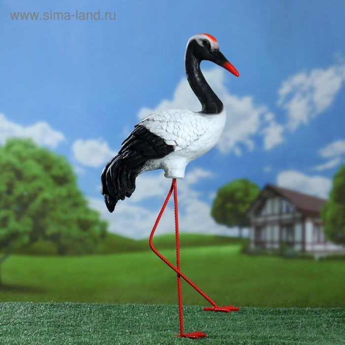 Садовая фигура  Садовая фигура "Журавль" 16х40х25см