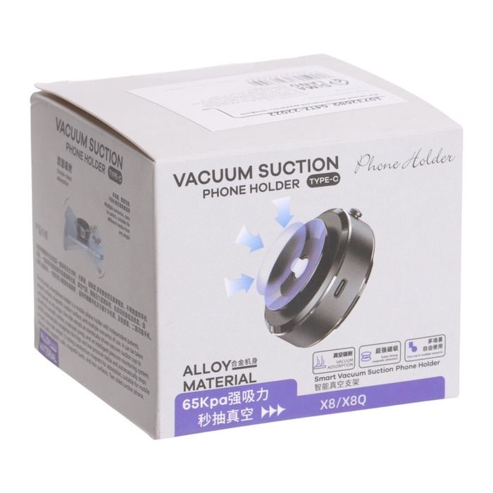 Магнитный держатель для телефона в автомобиль, металл, чёрный, автоматический Магнитный держатель для телефона в автомобиль, металл, чёрный, автоматический