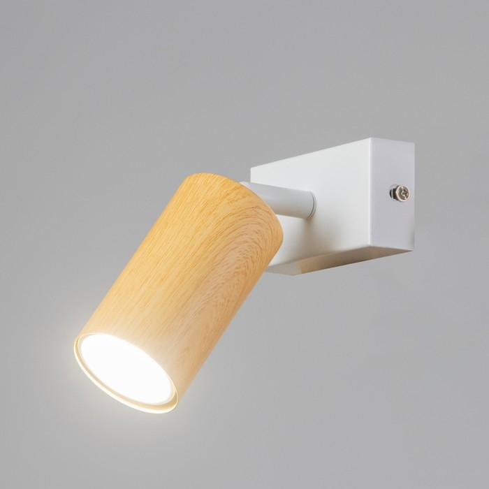 Спот Спот "Идиго" 1x25Вт GU10 Белый, дерево 10х17х16см