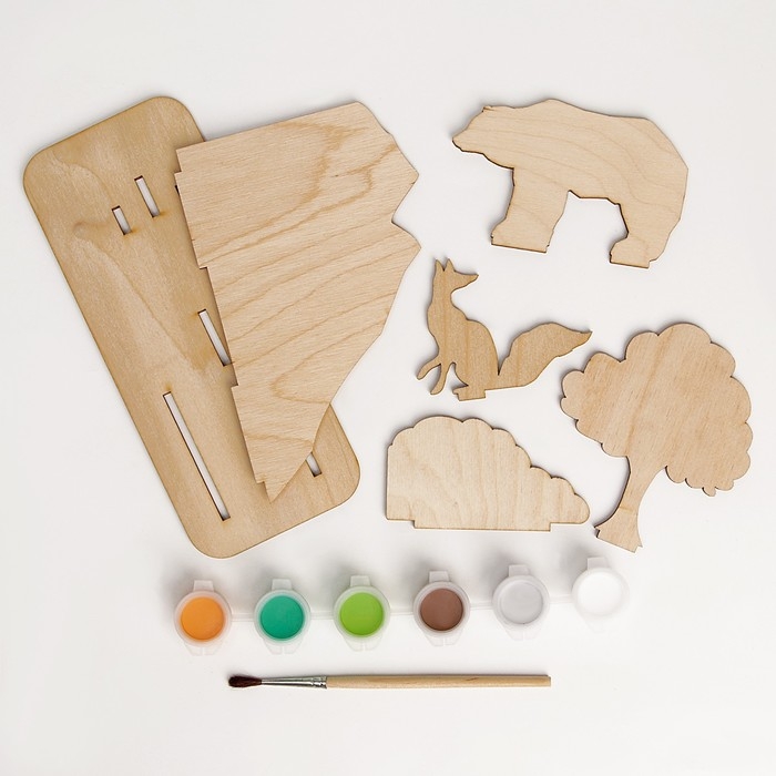 Роспись по дереву «Лесная прогулка», сувенир Роспись по дереву «Лесная прогулка», сувенир