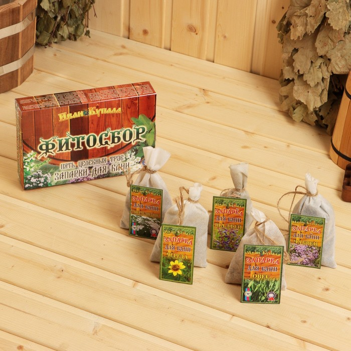 Набор запарок Набор запарок "Фитосбор №3" в коробке, 5 шт по 30 гр