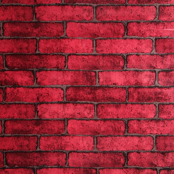 Пленка самоклеящаяся Кирпич красный 10м*45см Пленка самоклеящаяся Кирпич красный 10м*45см