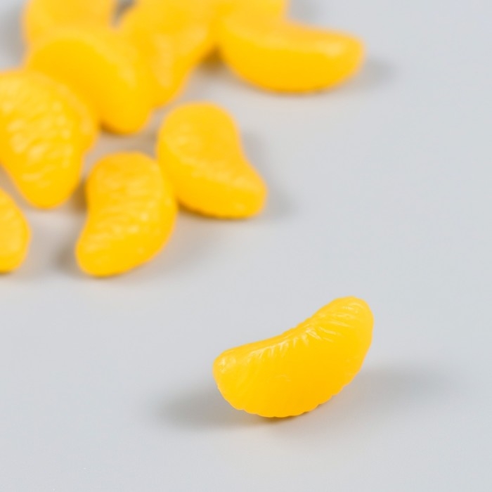 Декор для творчества PVC Декор для творчества PVC "Долька мандаринки" набор 12 шт 2х1,1х0,9 см