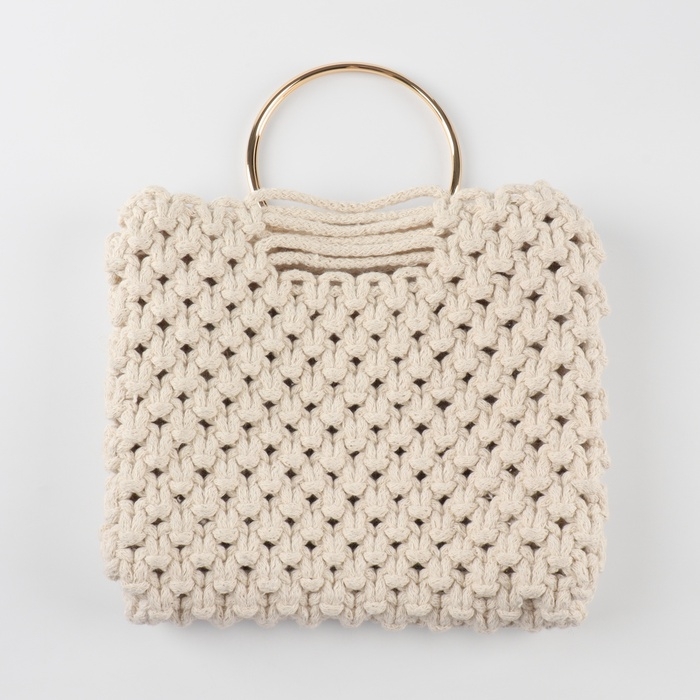 Ручки для сумки «Круг», металлические, d = 10 см, 2 шт, цвет золотой Ручки для сумки «Круг», металлические, d = 10 см, 2 шт, цвет золотой