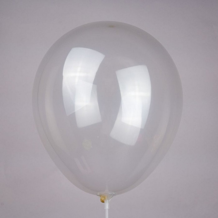 Шар латексный 10 Шар латексный 10" Прозрачный, кристалл, набор 50 шт.