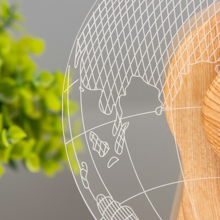 Светильник сенсорный  Светильник сенсорный "Глобус" LED крутится 6Вт USB 15х4х16 см RISALUX