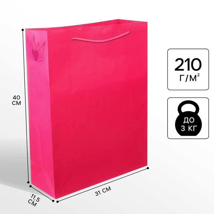 Пакет подарочный, 31х40х11.5 см, упаковка, Минни Маус